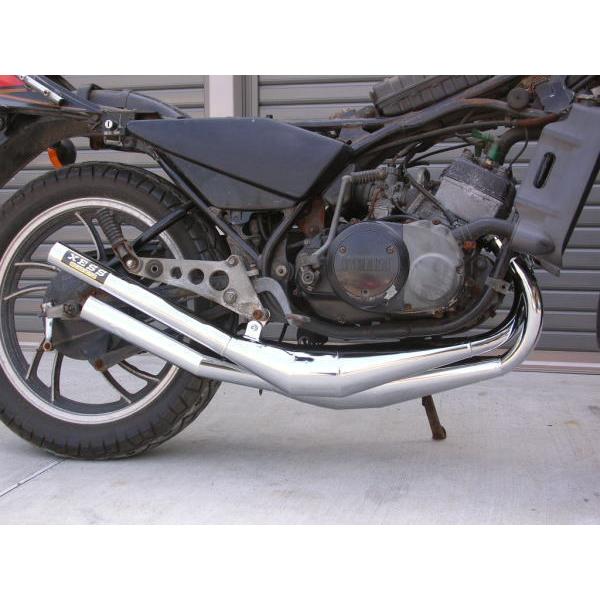 RZ250/350用 クロス右2本出しゼスチャンバー クリヤータイプ
