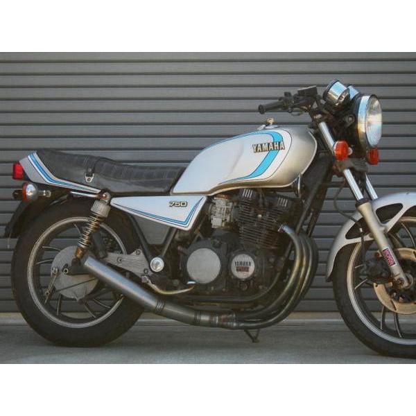 XJ750用　ショート集合　 【 ゼス管ショートマフラー 手曲 】