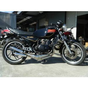 RZ250/350用 ステンレス クロス右2本出しストリートチャンバー　 【ゼス】