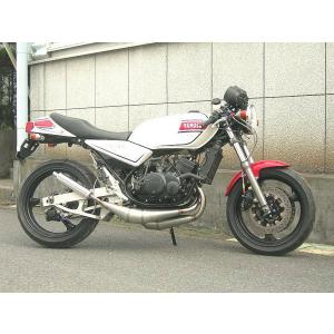 RD250/400最終型用 クロス右2本出しチャンバー 黒 【 ゼス RD250/400最終型用 クロス右2本出しチャンバー 黒 【 ゼス