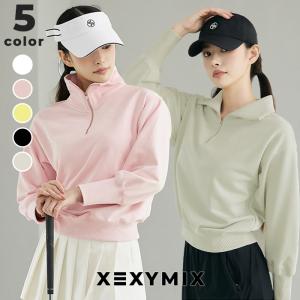 XEXYMIX ゼクシィミックス ゼクシーミックス ゴルフ ゴルフウェア GOLF 長袖 トレーナー スウェット トップス カットソー 韓国 おしゃれ かわいい GA3012G
