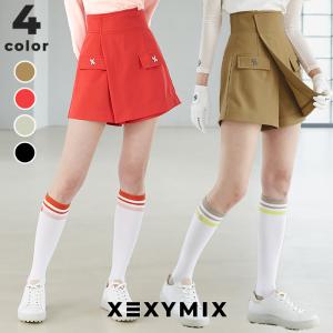 XEXYMIX ゼクシィミックス ゼクシーミックス ゴルフ ゴルフウェア GOLF ラップ ショートパンツ キュロット 韓国 おしゃれ かわいい GP3013G