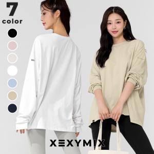 xexymix ゼクシィミックス ゼクシーミックス オーバーサイズ 長袖 Tシャツ ロンT ヨガトッ...