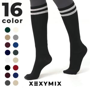 XEXYMIX ゼクシィミックス ゼクシーミックス ダブルレタリング ハイソックス xe031