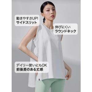 ヨガウェア トップス ノースリーブ ディープス...の詳細画像2
