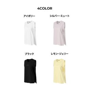 ヨガウェア トップス ノースリーブ ディープス...の詳細画像3
