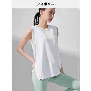 ヨガウェア トップス ノースリーブ ディープス...の詳細画像4