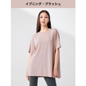 ヨガウェア 半袖 Tシャツ ルーズフィット ヒ...の詳細画像4