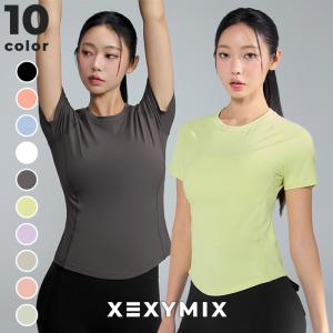 ヨガウェア 半袖 Tシャツ レディース トップス...の商品画像