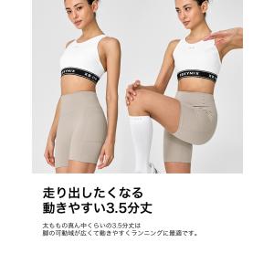 ヨガウェア ショートレギンス 3.5分丈 バイ...の詳細画像5