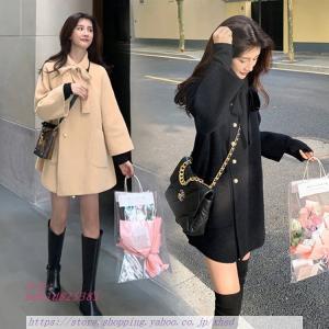 ラシャコート レディース ミディアム丈 厚手 暖かい ロングコート チェスターコート ブラック 30代 代 ベージュ アウター お洒落 アウター コート 冬服 Sdh1d5381 奇跡の花 通販 Yahoo ショッピング