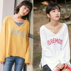 トップス レディース 春 カットソー 長袖 無地 ティーンズファッション シンプル 中学生 ファッション 高校生 シャツ 韓国 女子 Sdh1x 奇跡の花 通販 Yahoo ショッピング