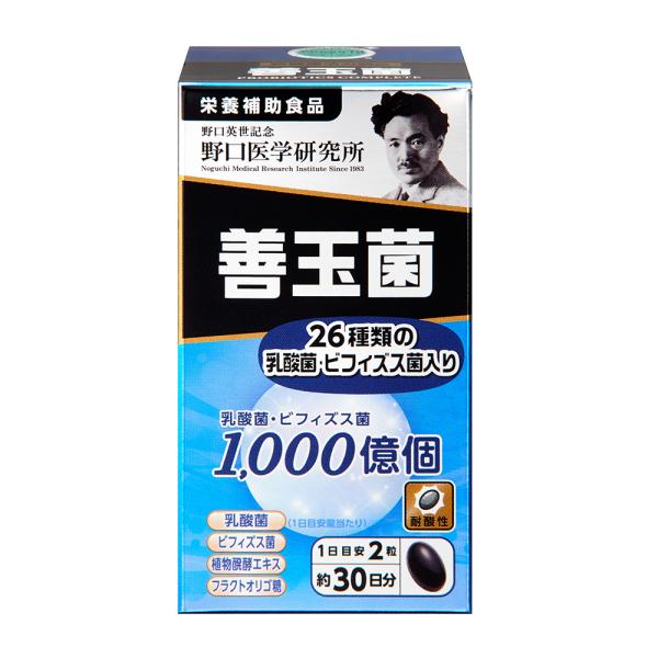 野口医学研究所　  善玉菌　60粒　国内正規品