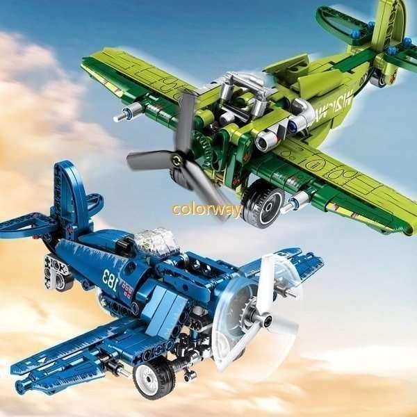 ブロック おもちゃ スピットファイア F4-U レゴ交換品 テクニック 戦闘機 ファイター 飛行機 ...