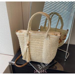 カゴバッグ 夏 かごバッグ おしゃれ レディー...の詳細画像4