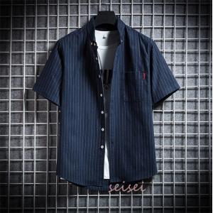 カジュアルシャツ 半袖 メンズ ボタンダウン ...の詳細画像3