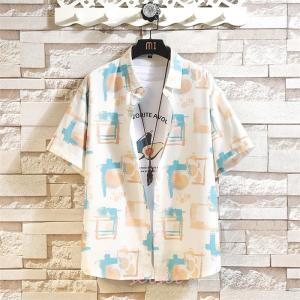 アロハシャツ メンズ トップス 半袖シャツ 開...の詳細画像3