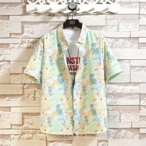 アロハシャツ メンズ トップス 半袖シャツ 開...の詳細画像4