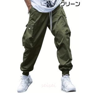 カーゴパンツ メンズ 春 ジョガーパンツ ワー...の詳細画像4