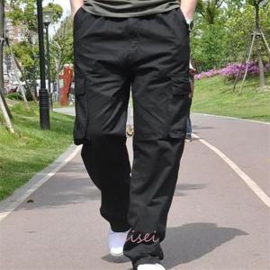 カーゴパンツ メンズ 春 ゆったり 作業服 薄...の詳細画像4