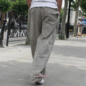 カーゴパンツ メンズ 春 ゆったり 作業服 薄...の詳細画像5