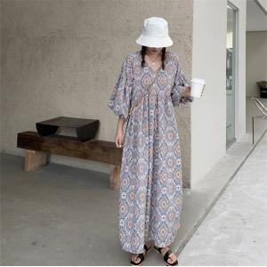 ワンピース 夏 レディース きれいめ ぽわん袖...の詳細画像5