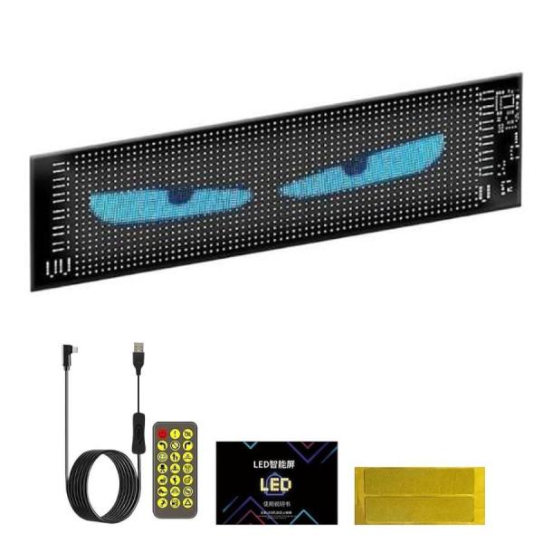 車用デビルアイライト、大型プログラム可能フレキシブルLEDディスプレイスクリーン、DIYテキストパタ...