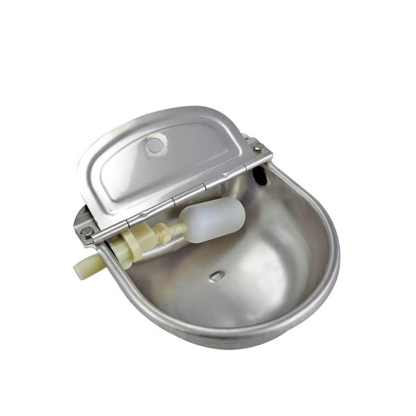 牛の飲用ボウル、自動飲料水ボウルディスペンサー304ステンレス鋼、フロートバルブウォータートラフ付き...