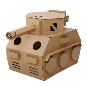 組立品 DIY 段ボール紙 おもちゃ ダンボール戦車 3Dおもちゃ 安全無毒 クリエイテ ィブ 親子 子供用 誕生日 クリスマス プレゼント 7~14歳｜xixi68