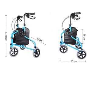 介護保険 歩行器 三輪歩行車 シルバーカー 歩...の詳細画像3