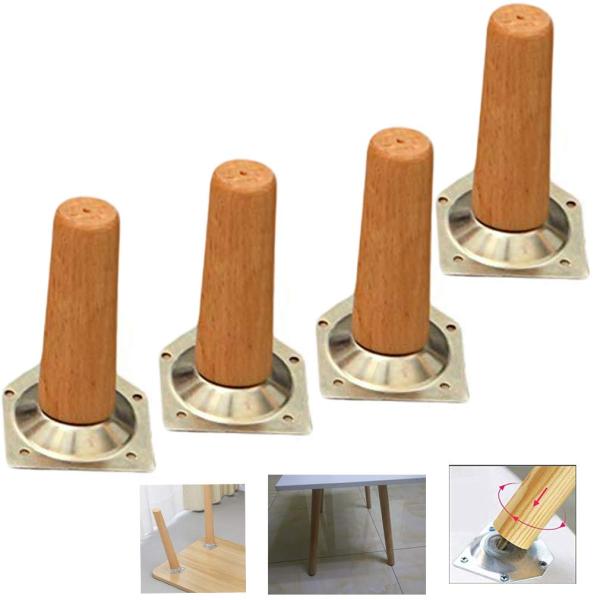 木製家具の足、傾斜テーブルの脚、ブナのソファの足、コーヒーテーブルの脚、サイドテーブルのテレビキャビ...