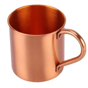 銅カップ 純銅マグカップ 耐熱性 多機能 飲料 ビール 水 アイスコーヒー 飲み物450ml 食器 (a)