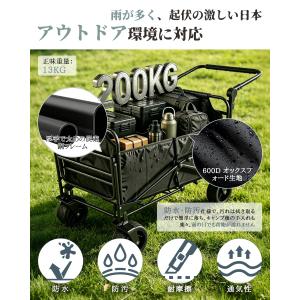 リクライニングワゴン キャリーワゴン 大容量4...の詳細画像2