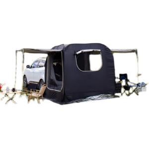 車と連結 屋根シート付 車中泊テント ハッチバックテント