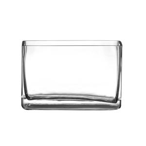 花瓶透明ガラス花瓶、四角円筒生花水耕栽培花瓶ガラス透明花瓶（サイズ：20 * 8 * 13CM）｜xixi68