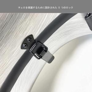 4/4 カーボンファイバー製 セロケース、防水...の詳細画像5