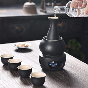 日本酒 熱燗器 伝統 熱酒器 酒器セット 冷た...の詳細画像1