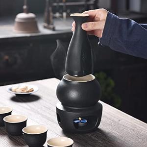 日本酒 熱燗器 伝統 熱酒器 酒器セット 冷た...の詳細画像2