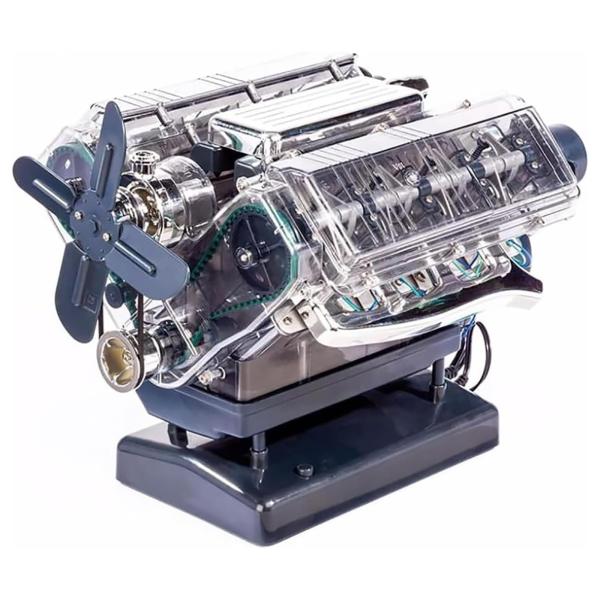 V8 エンジンモデルキット、カーエンジンモデル組み立てモデル、独自の V8 エンジンおもちゃを構築、...