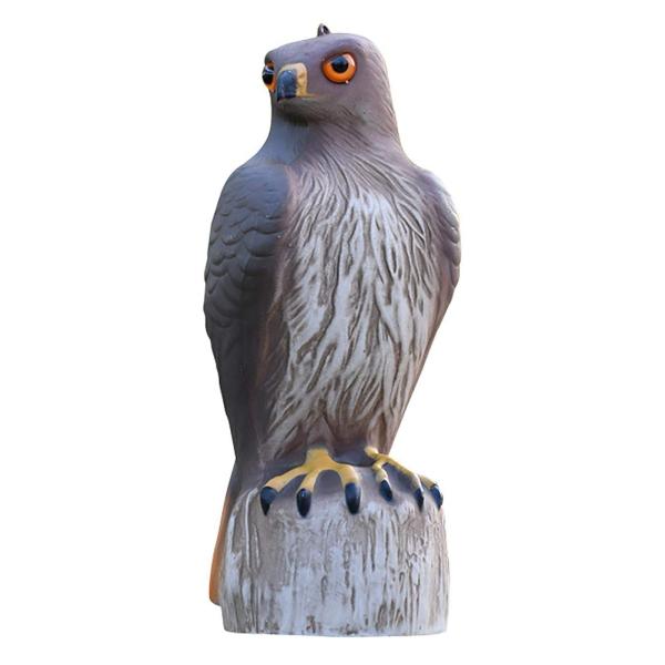 イーグル デコイ 鷹の模型 首振りフクロウ本物そっくり 怖がらせ駆除・防鳥防獣対策