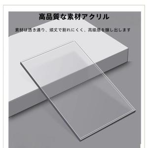 サイドテーブル 透明アクリルベッド シェルフ多...の詳細画像3