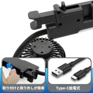 車用扇風機双頭車載ファン車載扇風機ヘッドレスト...の詳細画像5