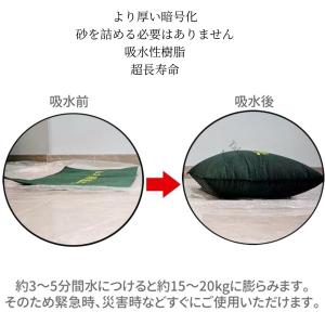 10/20/30枚セット吸水土のう 水でふくら...の詳細画像2