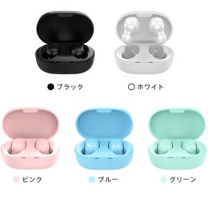 ワイヤレスイヤホン Bluetooth ブルー...の詳細画像1