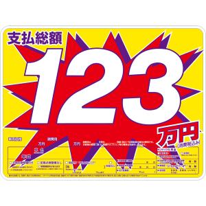 支払総額表示対応】 プライスボード 3枚セット AS-10-3S / 中古車