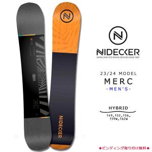 スノーボード 板 メンズ 単品 NIDECKER ナイデッカー MERC 2024 スノボー 初心者...