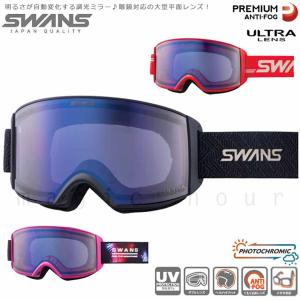 スノーゴーグル SWANS スワンズ ROVO ダブルレンズ ヘルメット対応