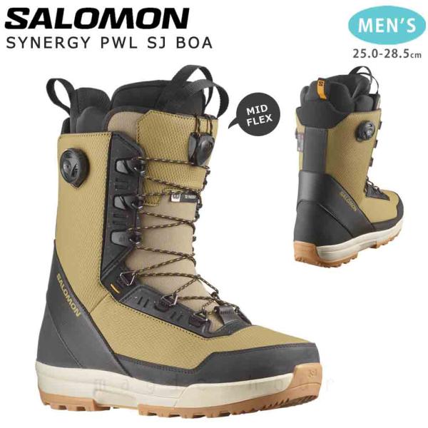 スノーボード ブーツ メンズ SALOMON SYNERGY PWL SJ BOA ダイヤル ダイア...