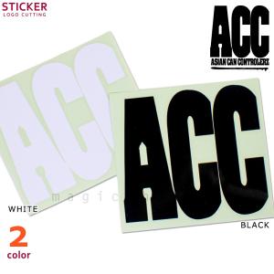 送料無料 ACC エーシーシー カッティング ステッカー ブランド おしゃれ かっこいい ロゴ ACC-STICKER-CUTTING｜xover-int