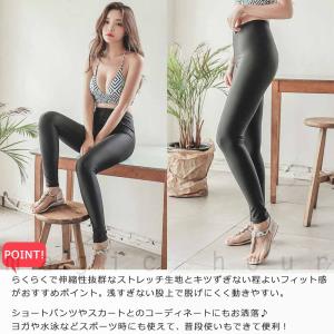 送料無料 ラッシュガード 9分丈 レギンス 水...の詳細画像1